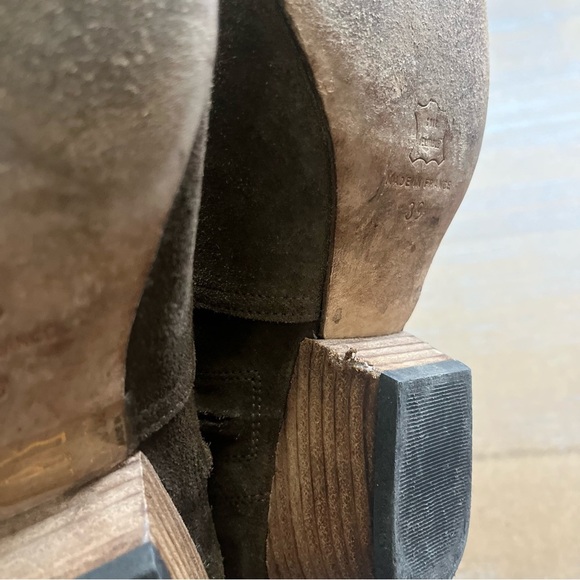 Isabel Marant Suede Ankle Boots Brown Boho Western Preppy Womens 7 - Picture 11 of 11